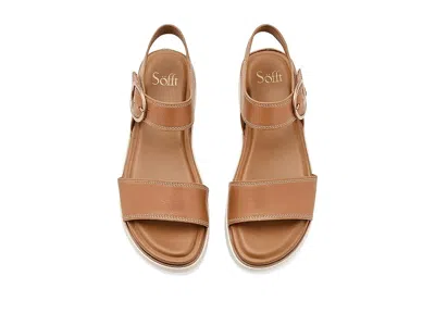 Söfft Gweneth Ankle Strap Platform Sandal In Animal Print