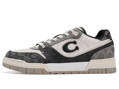 Coach Soho Signature Black Chalk Trainers In Multi