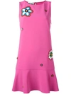 MOSCHINO floral embroidered dress,DRYCLEANONLY