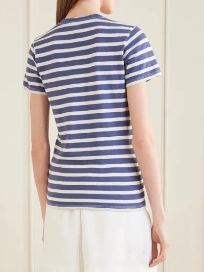 Nili Lotan Lana Striped Cotton Jersey T-shirt In White