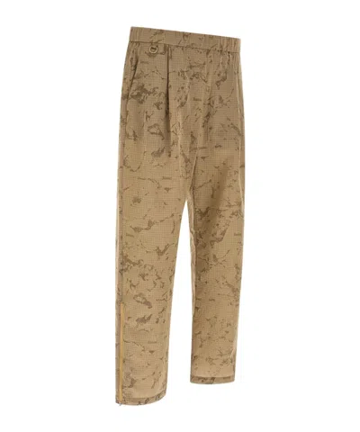 Herno Patterned Trousers In Nude