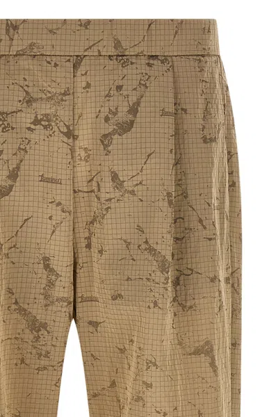 Herno Patterned Trousers In Nude