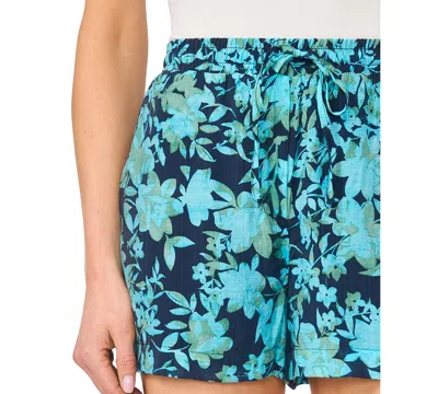 Cece Elastic Waist Pull-on Short In Blue