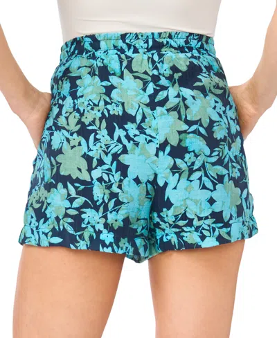 Cece Elastic Waist Pull-on Short In Blue