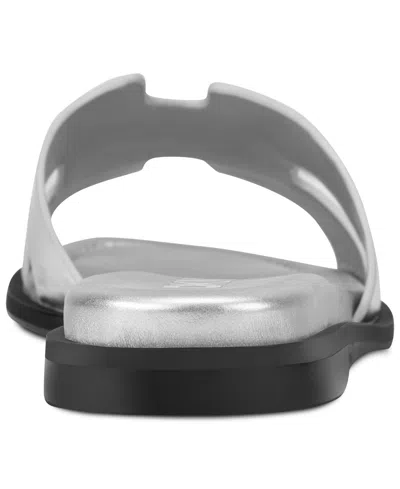 Dkny Columba Slide Sandal In Silver