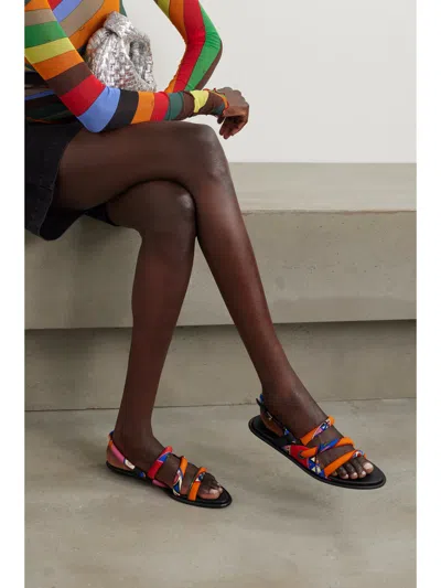 Pucci Printed Sandals In Multi
