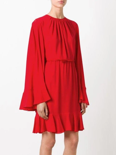 Shop Giambattista Valli Gathered Neck Belted Dress