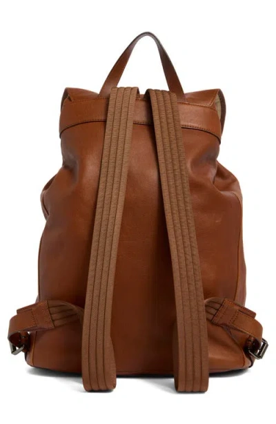 Longchamp 3d Leather Backpack In Brown
