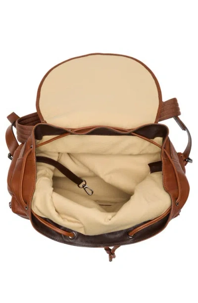 Longchamp 3d Leather Backpack In Brown