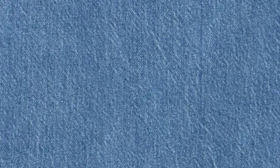 Habitual Belted Denim Minidress In Blue
