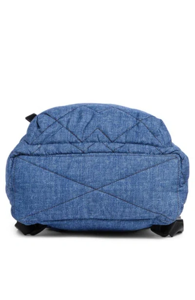 Marc Jacobs Quilted Denim Effect Nylon Backpack In Blue