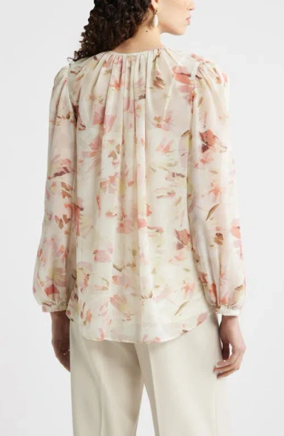 Nordstrom Split Sleeve Top In White
