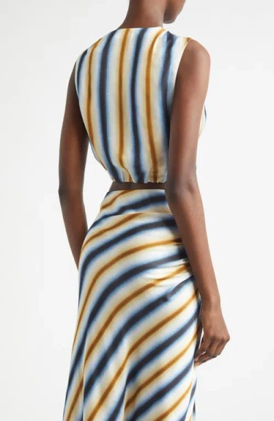 A.l.c . Brooklyn Stripe Crop Top In Multi