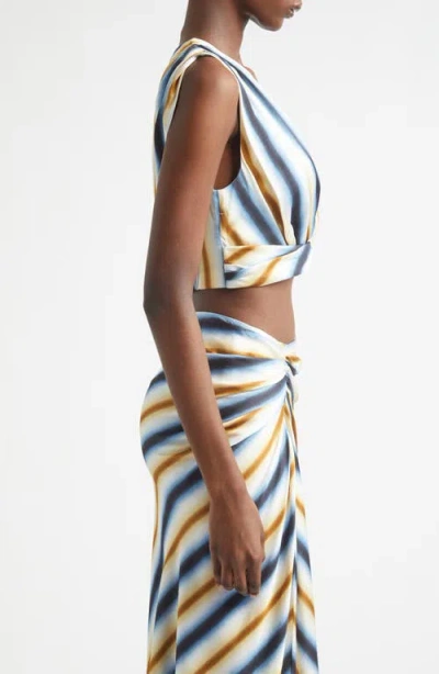 A.l.c . Brooklyn Stripe Crop Top In Multi