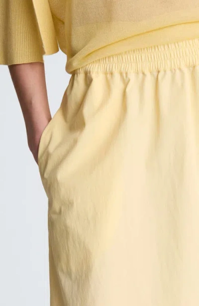 Kenneth Cole Pull On Maxi Skirt With Side Slits In Yellow