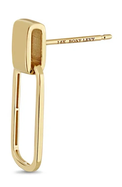 Bony Levy 14k Gold Link Drop Earrings In Pattern