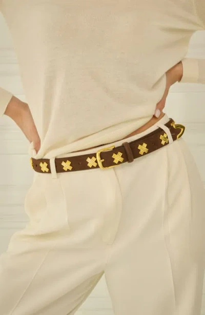 Aureum X-stud Belt In Purple