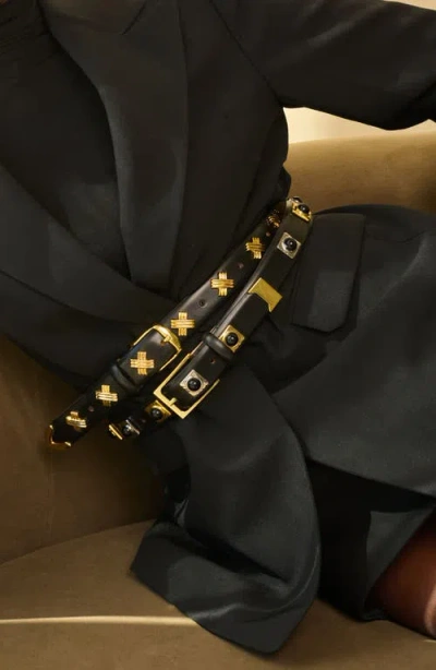 Aureum X-stud Belt In Pattern