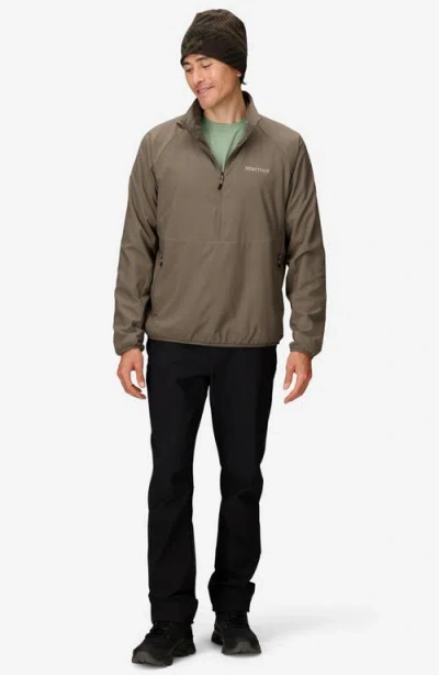 Marmot Aerothermal Half Zip Pullover In Brown
