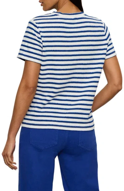 Sanctuary Perfect Texture Stripe Tee In Blue