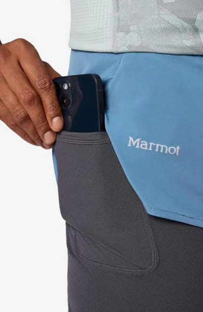 Marmot Unpaved Lined Active Drawstring Shorts In Blue