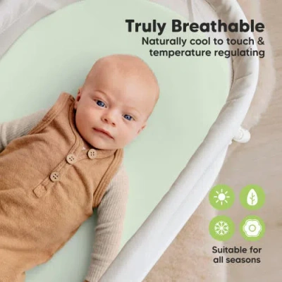 Keababies 2-pack Isla [protect+] Waterproof Bassinet Sheets In Multi