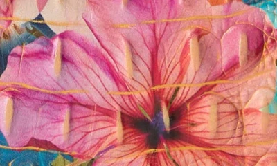 Brahmin Ady Croc Embossed Leather Wallet In Multi