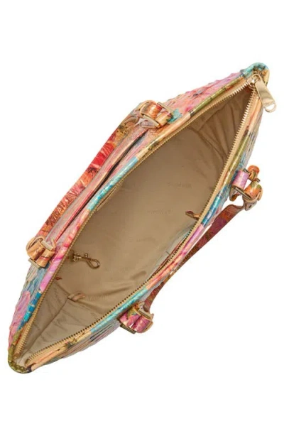 Brahmin Medium Asher Croc Embossed Leather Tote In Multi