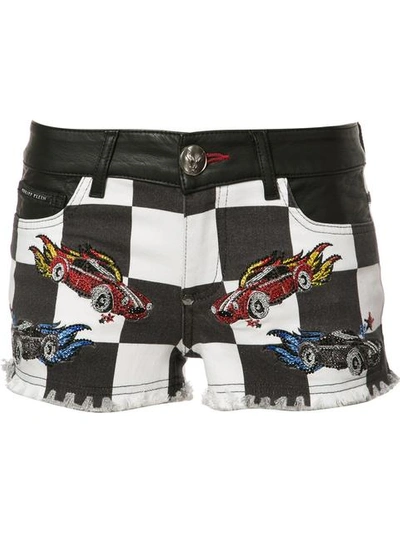 Shop Philipp Plein Narcissia Denim Shorts