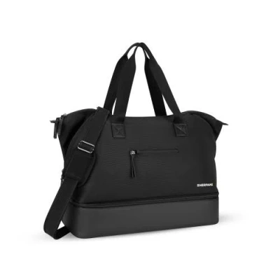 Sherpani Boston Anti-theft Weekender Duffle Bag In Black