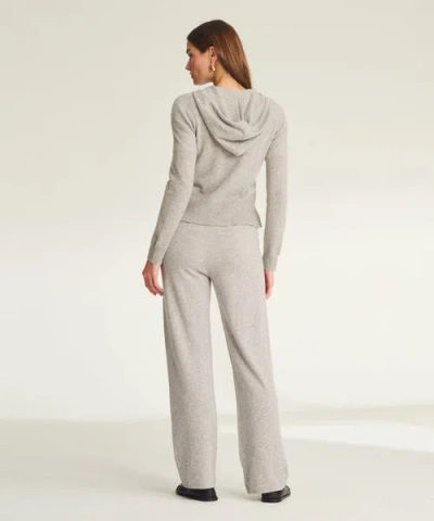 Naadam Signature Cashmere Cropped Zip Up Hoodie In Multi