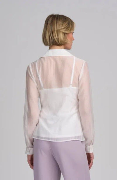 Elle Collection Hardware Shirt In White