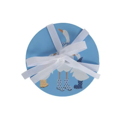 Transpac Mdf Ducks In Blue