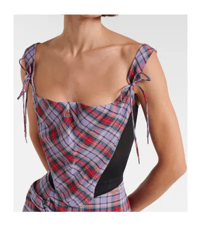 Vivienne Westwood Puppy Corset Louth Tartan 38 Women In Multi