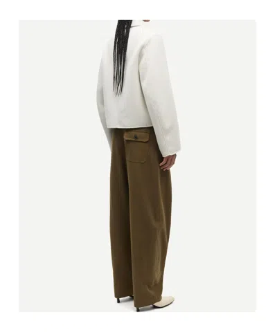 Samsoe & Samsoe Saholly Collared Jacket In White