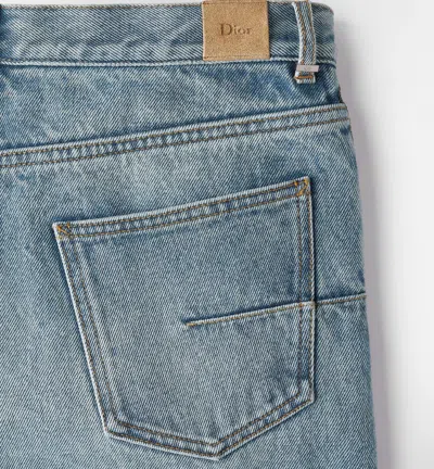 Dior Long Regular Jeans In Blue