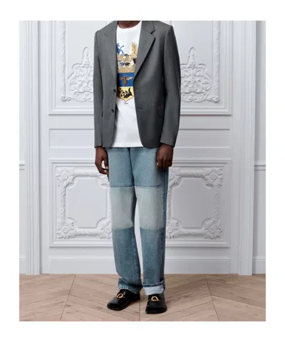 Dior Long Regular Jeans In Blue