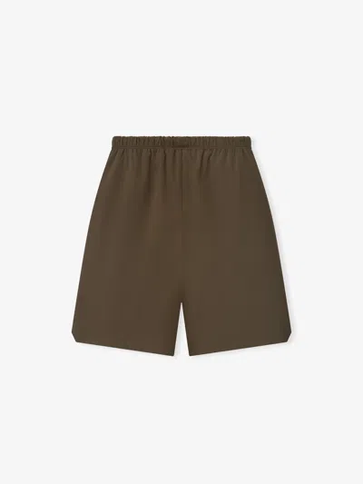 Essentials Active Trace Relaxed Short In Brown