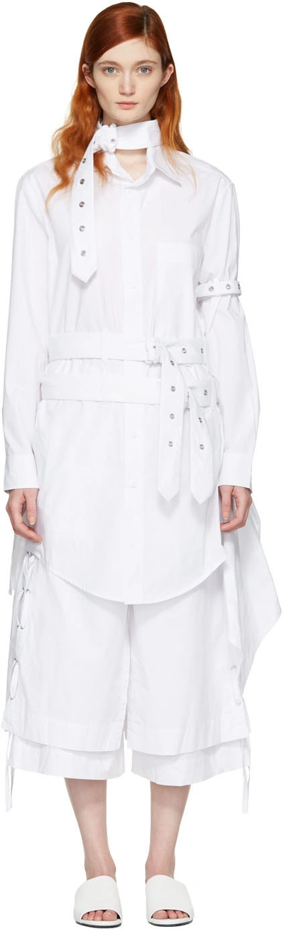 Craig Green White Cotton Shirt Dress