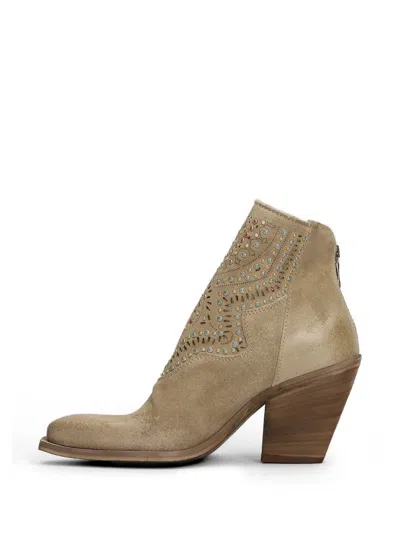 Metisse Suede Ankle Boots In Multi