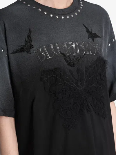 Blumarine Stud-embellished T-shirt In Black