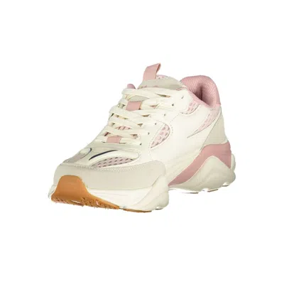 Fila White Polyester Athletic Sneakers In Multi