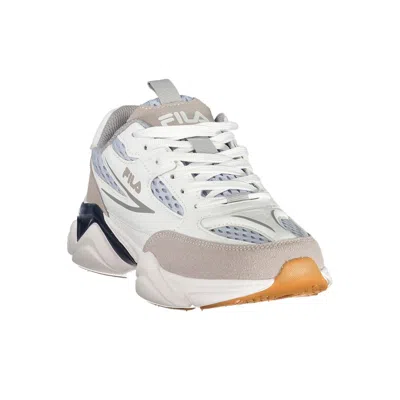 Fila White Polyester Athletic Sneakers In White