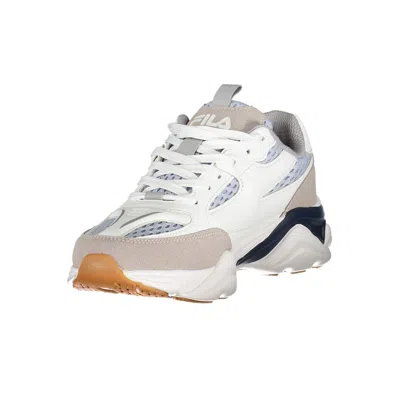 Fila White Polyester Athletic Sneakers In White