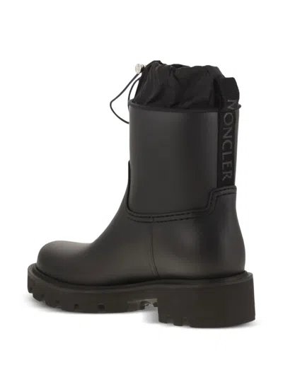 Moncler Kickstream Rain Boots In Black