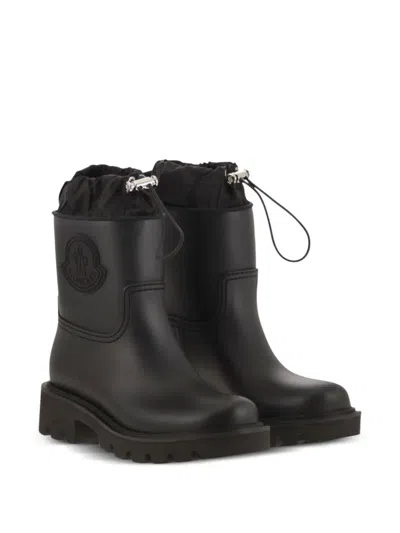 Moncler Kickstream Rain Boots In Black