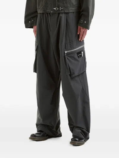 Five Cm Cargo-pocket Trousers In Gray