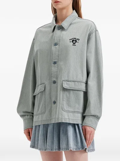 Chocoolate Striped Jacket In Gray