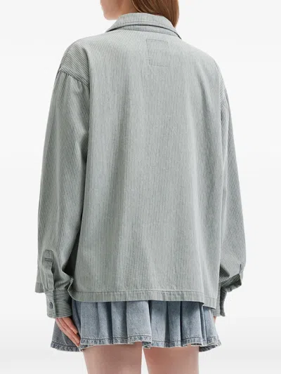 Chocoolate Striped Jacket In Gray