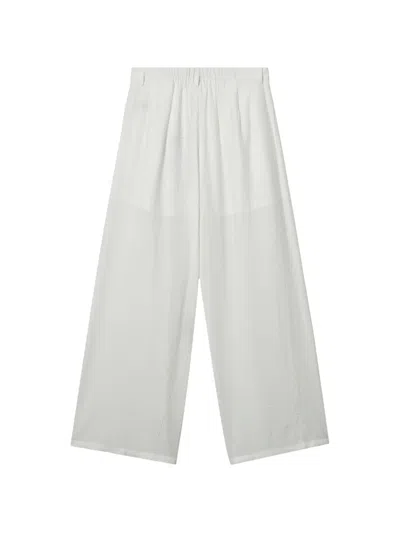 B+ab Drawstring Wide-leg Trousers In White